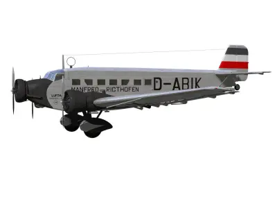 Junkers Ju52 3D model purchase