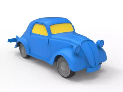 Fiat 500 1936 Classic Car 3D print model