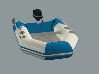 YAM 310S - Boat Low Poly 3D Model Low-poly 3D model