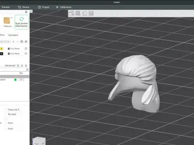 Custom3Dprint Minifigure Accessory - Minifigure Hair S2 - 111 3D print model