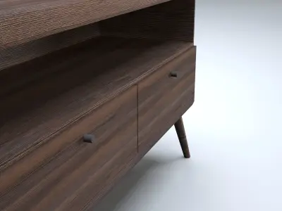 Modern Chest of Drawers Low-poly 3D model