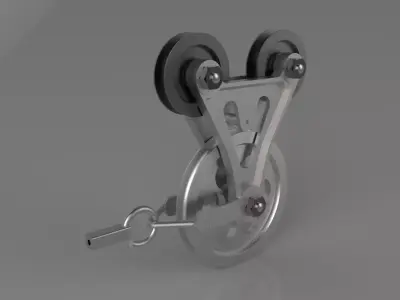 Rider wire rail traction Free 3D model