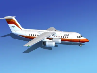 BAe 146-200 PSA 3D model