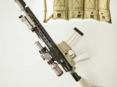 BCM Machine Gun 3D model