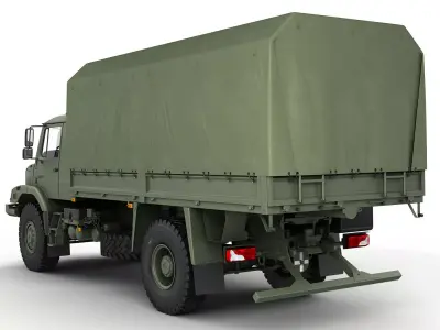 Mercedes Zetros Military 4X4 3D model