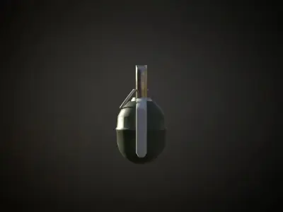 Rgd-5 soviet hand grenade Low-poly 3D model