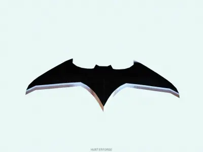 Batarang batman logo Free 3D model