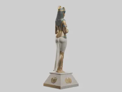 Cleopatra Memorial statue model 3D model