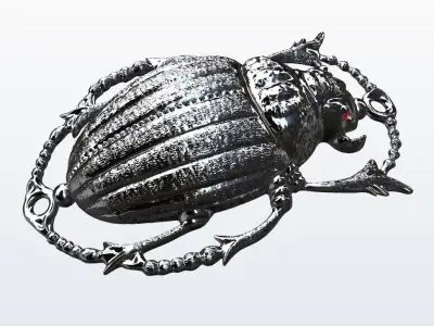 scarabey egyptian scarab 3D print model