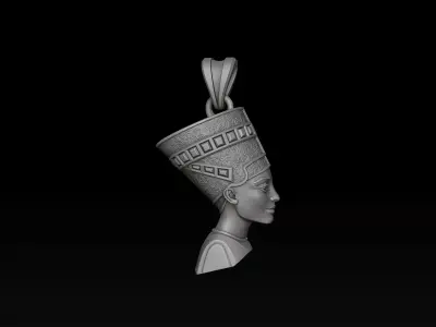 Nefertiti Pendant 3D print model