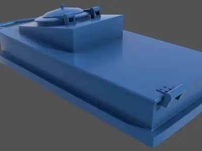 WW2 naval hatch - Personal license - 1-200 scale 3D print model