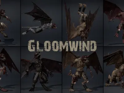 Flying Beasts Bundle Part 2 3D Model Pack
