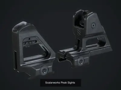 PBR Rear Sight 3D Model Pack