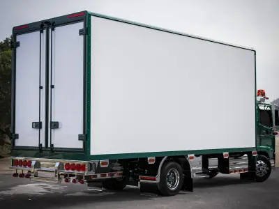 HINO 500 Ranger box truck 3D model