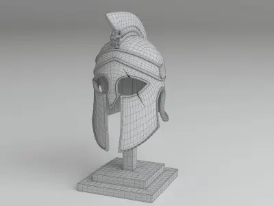 Medieval Helmet 3D model 2