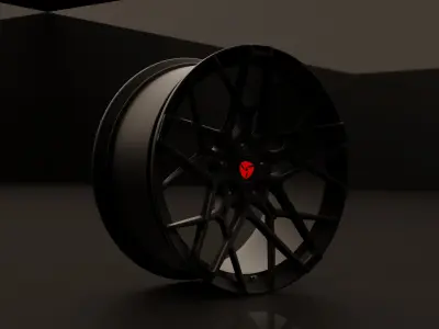 Car Wheel 3D model by JustasR3D
