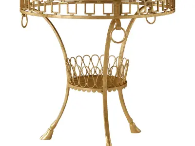 1stdibs Gueridon by Gilbert Poillerat 3D model