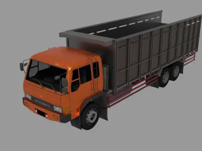 MITSUBISHI FUSO FN 527 SM Low-poly 3D model by AzkA3D