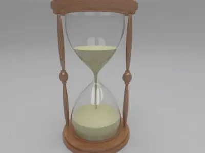 SAND TIMER Low-poly 3D model