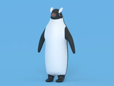 Cartoon Penguin 3D model buy