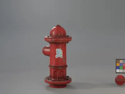 Hydrant Game Ready Low-poly 3D model