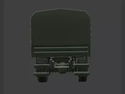 Military Truck 3D Model 3D model