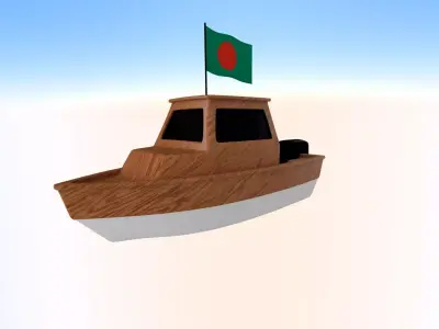 Bangladesh Fishing Boat 3D model