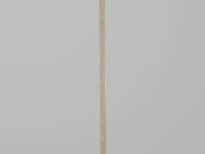 Wooden Meter Stick Low-poly 3D model