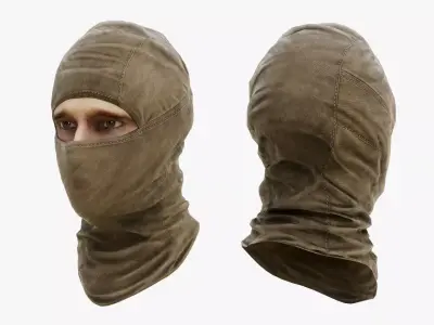 Military Balaclava Low-poly 3D model
