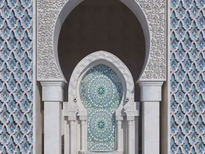 classic andalusia ALHAMRA castle  3D model