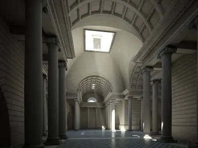 classical building 3D model by Brykmann