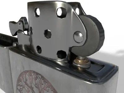 Lighter Zippo - PBR Game Ready Low-poly 3D model