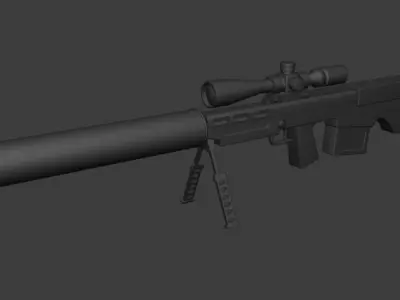 Sniper rifle VKS VSSK Exhaust 3D model