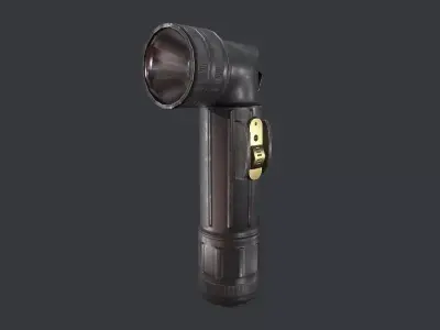 Fulton Military Flashlight Low-poly 3D model