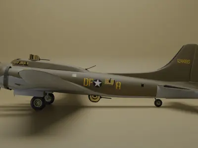 Boeing B-17 Flying Fortress 3D model get