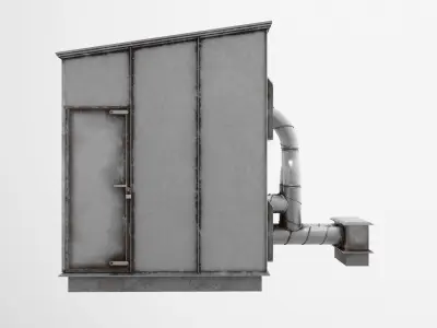 air pump building 3D model