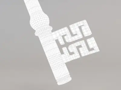 Key Old Vintage 3D model