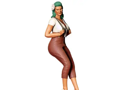 N9 Pin-up girl 3D print model