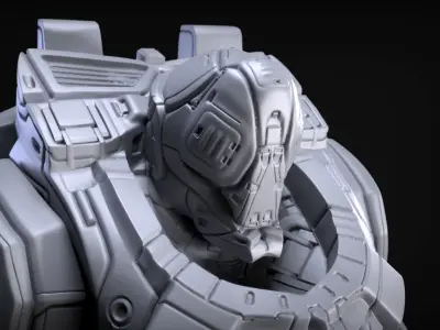 Sci-Fi Armor 9 Sculpt 3D model