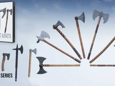 Weapons Series - Full Series Pack Low-poly 3D model