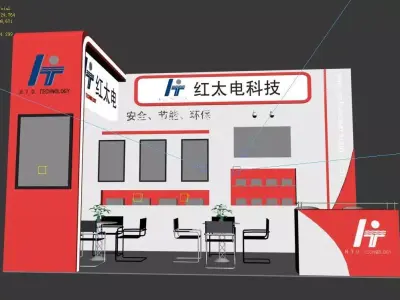Exhibition - Area -3X6-3DMAX2009-9 3D model