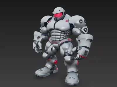 Cyber Power Armor 3D model