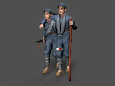 solider Low-poly 3D model purchase