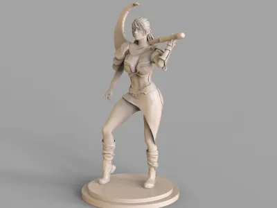 The Warrior Woman  3D print model