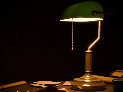 Old Office 3d Scene Low-poly 3D model