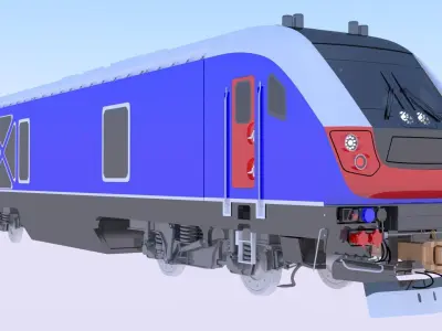 Locomotives Siemens ACS-64 and SC-44 3D Model Pack