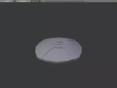 Scifi Landmine Low-poly 3D model