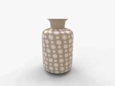 Antiqued Mercury Glass Table Vase 3D model