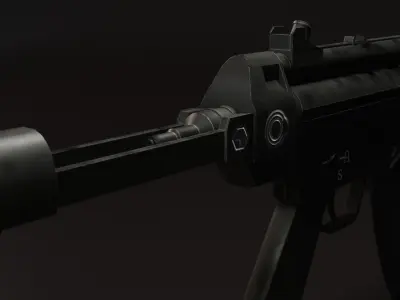 smgmp5 gun Free low-poly 3D model