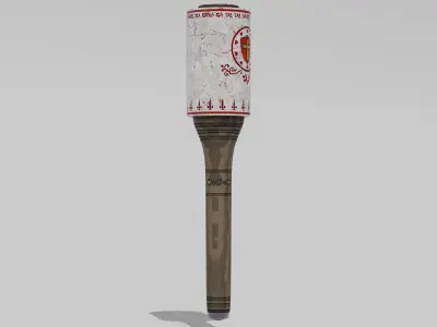 OB 00 18 vampire hunter hammer b Low-poly 3D model